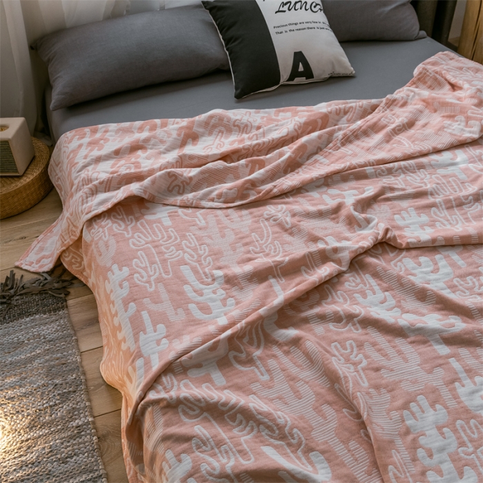 91家纺网 家纺一手货源 找家纺 朴尔 2021爆款三层水洗棉全棉纱布毛巾被