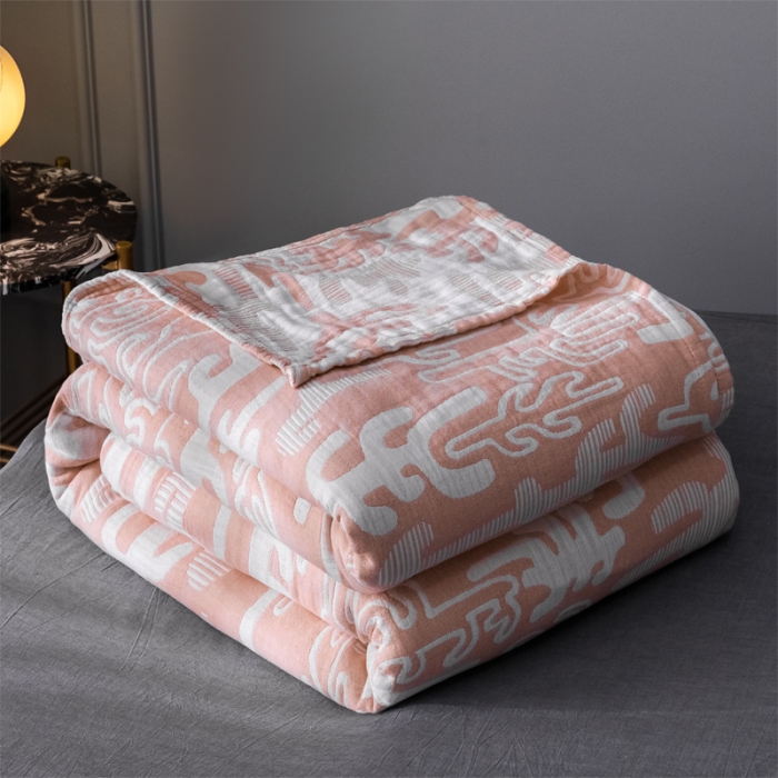 91家纺网 家纺一手货源 找家纺 朴尔 2021爆款三层水洗棉全棉纱布毛巾被