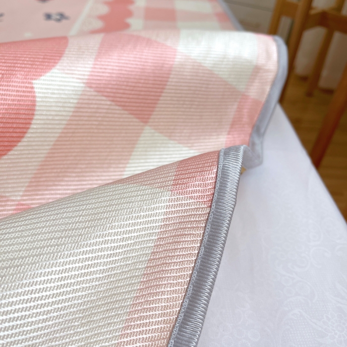 91家纺网 家纺一手货源 找家纺 川悦生活 直播供货2021新款小清新大版冰丝席卡通凉席三件套花花世界