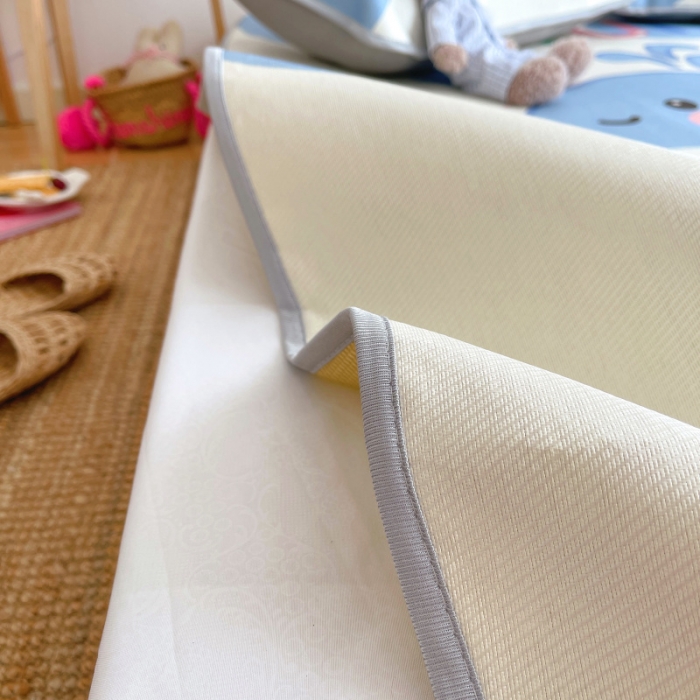 91家纺网 家纺一手货源 找家纺 川悦生活 直播供货2021新款小清新大版冰丝席卡通凉席三件套快乐鲸鱼