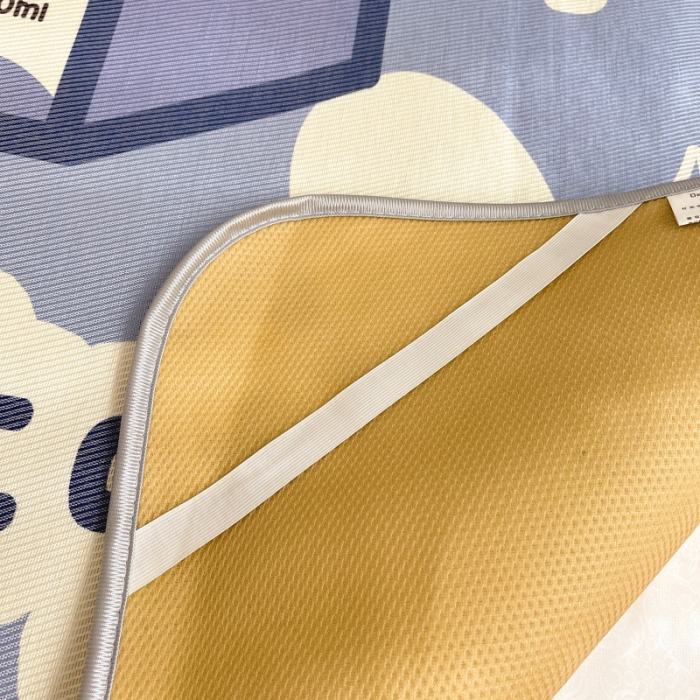 91家纺网 家纺一手货源 找家纺 川悦生活 直播供货2021新款小清新大版冰丝席卡通凉席三件套美味牛乳