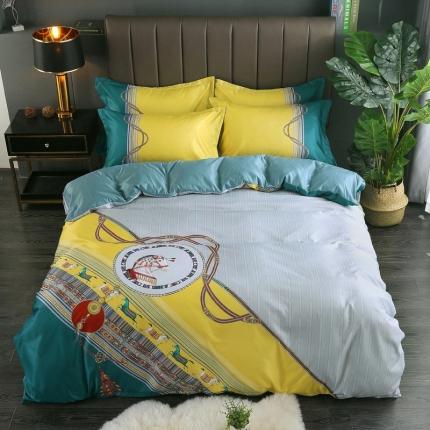 91家纺网 家纺一手货源 找家纺 昊川家纺 2021新款牛奶绒绣花四件套 D大调-雾霾兰