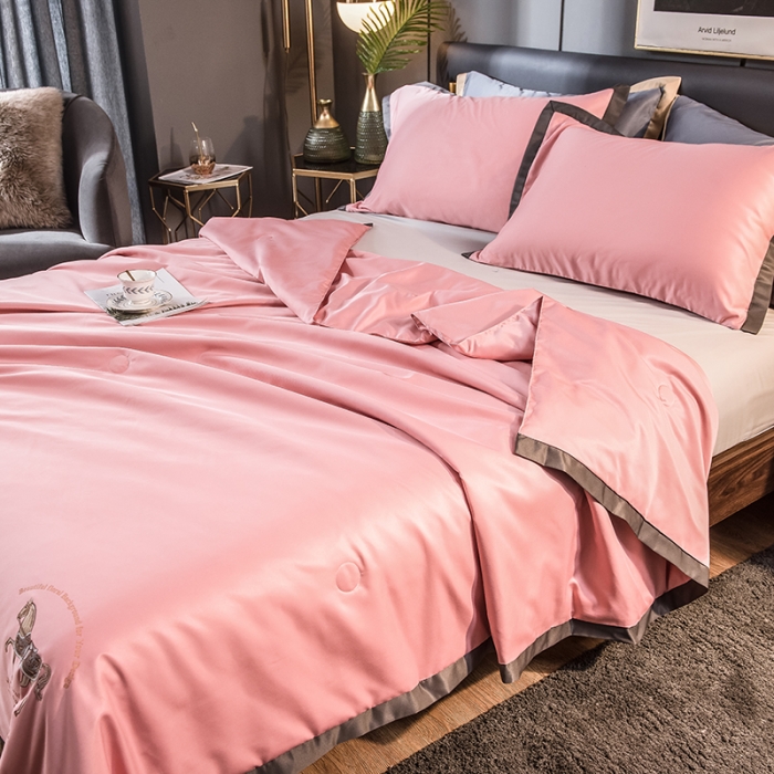 91家纺网 家纺一手货源 找家纺 慕尚 2025新款天丝抗菌被夏被 安娜-玉