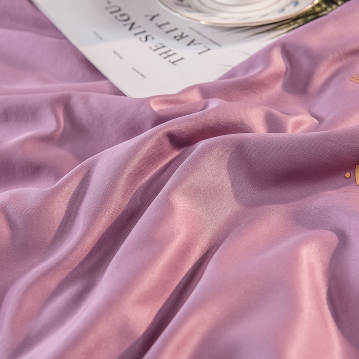 91家纺网 家纺一手货源 找家纺 慕尚 2025新款天丝抗菌被夏被 菲林-紫