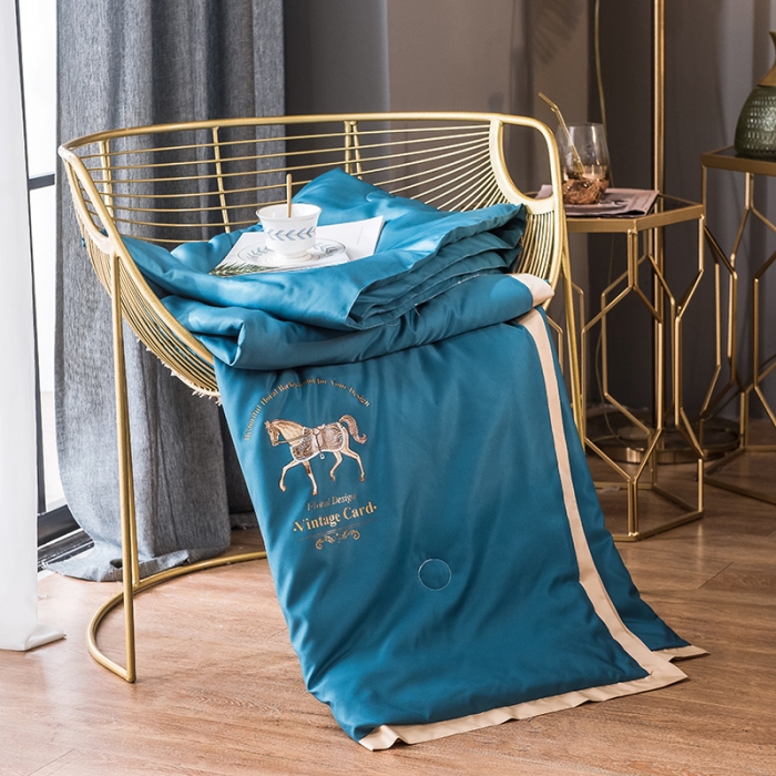 91家纺网 家纺一手货源 找家纺 慕尚 2025新款天丝抗菌被夏被 吉米-绿