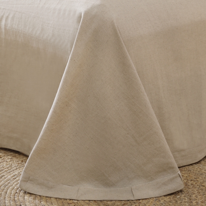 91家纺网 家纺一手货源 找家纺 简家居 2021新款55%亚麻45%棉四件套 一味橘