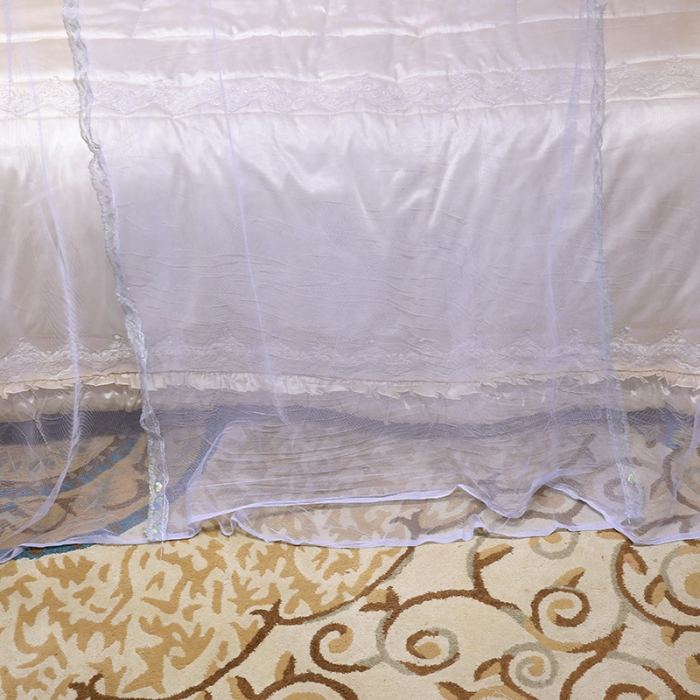 91家纺网 家纺一手货源 找家纺 （总）迷仙巢家纺2022新款蕾丝宫廷落地蚊帐-C20小鹿情缘
