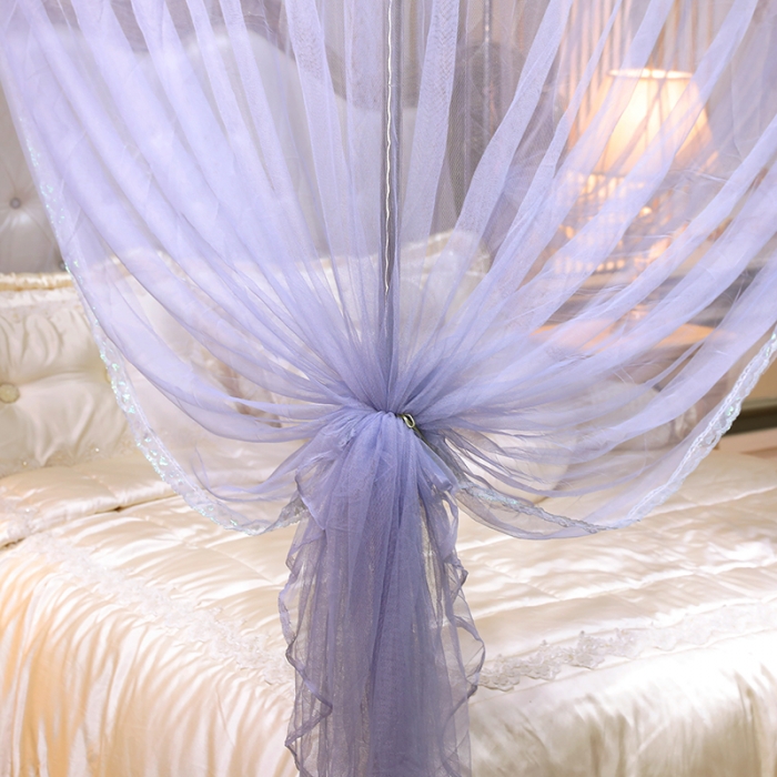 91家纺网 家纺一手货源 找家纺 （总）迷仙巢家纺2022新款蕾丝宫廷落地蚊帐-C20小鹿情缘