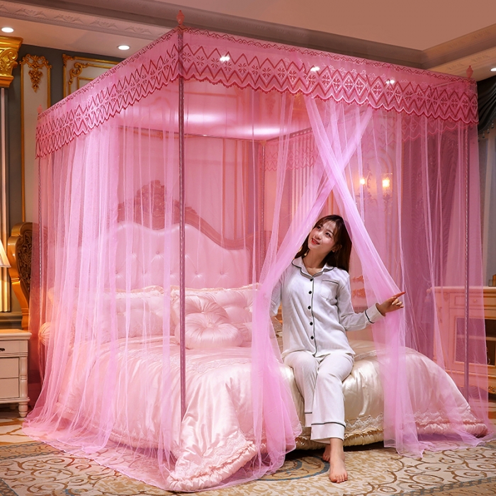 91家纺网 家纺一手货源 找家纺 （总）迷仙巢家纺 2021新款蕾丝宫廷落地蚊帐-格调人生