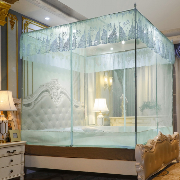 91家纺网 家纺一手货源 找家纺 （总）迷仙巢家纺 2022新款坐床宫廷蚊帐-B10孔雀公主