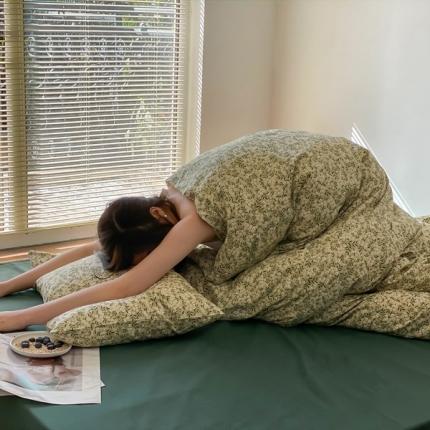 91家纺网 家纺一手货源 找家纺 （总）时光里 2021新款全棉复古浪漫小碎花系列四件套