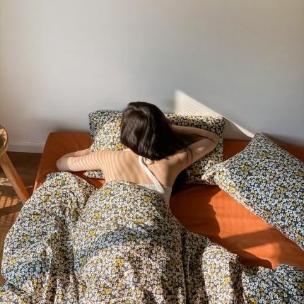 91家纺网 家纺一手货源 找家纺 （总）时光里 2021新款全棉复古浪漫小碎花系列四件套