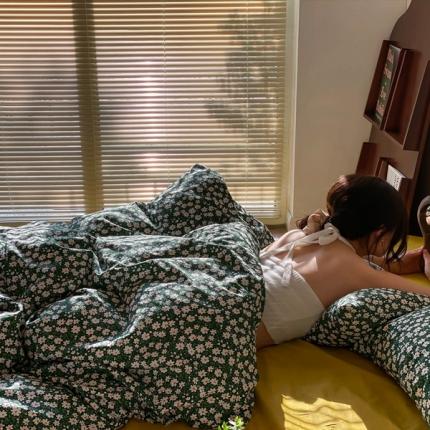 91家纺网 家纺一手货源 找家纺 （总）时光里 2021新款全棉复古浪漫小碎花系列四件套