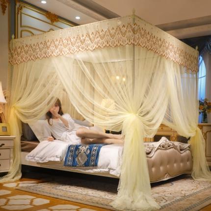 91家纺网 家纺一手货源 找家纺 （总）迷仙巢家纺 2022新款落地宫廷蚊帐-C60粉黛佳人