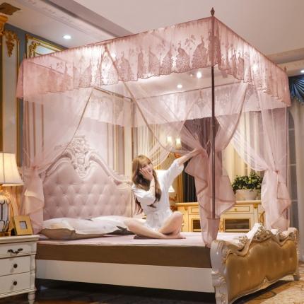 迷仙巢家纺 2022新款坐床宫廷蚊帐-B10孔雀公主玉色