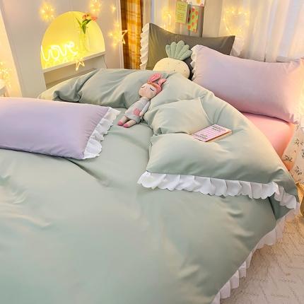 91家纺网 家纺一手货源 找家纺 （总）子钦家纺 2023新款莱茵少女四季棉四件套