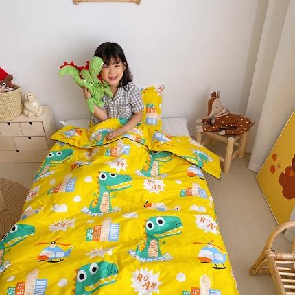 91家纺网 家纺一手货源 找家纺 （总）鱼宝 2021新款无荧光40贡缎全棉儿童夏被