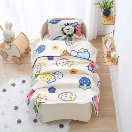 91家纺网 家纺一手货源 找家纺 （总）鱼宝 2021新款无荧光40贡缎全棉儿童夏被