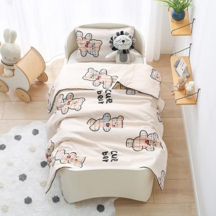 91家纺网 家纺一手货源 找家纺 （总）鱼宝 2021新款无荧光40贡缎全棉儿童夏被