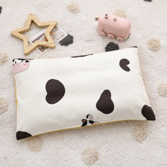 91家纺网 家纺一手货源 找家纺 鱼宝 2021新款60贡缎长绒棉婴童多件套 奶牛小屋