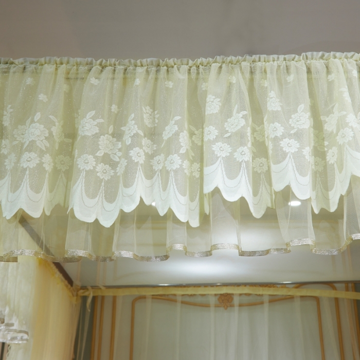 91家纺网 家纺一手货源 找家纺 梦尔佳蚊帐 2021新款导轨款蚊帐-829 四季满园-米色