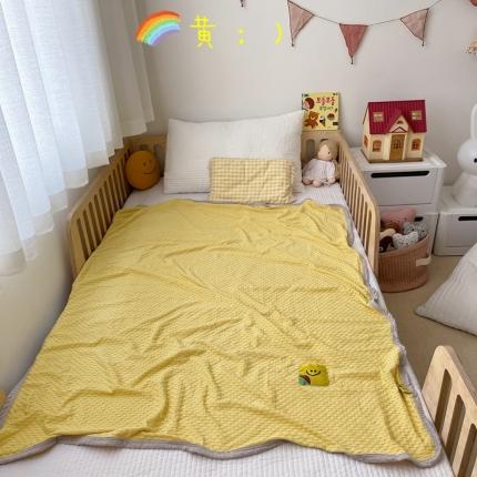 91家纺网 家纺一手货源 找家纺 （总）星期八 2021新款华夫格笑脸毯儿童毯空调毯