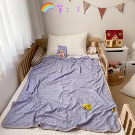 91家纺网 家纺一手货源 找家纺 （总）星期八 2021新款华夫格笑脸毯儿童毯空调毯