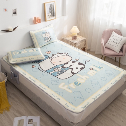 91家纺网 家纺一手货源 找家纺 （总）2022大版冰丝席卡通凉席宅部落