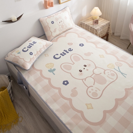 91家纺网 家纺一手货源 找家纺 （总）2022大版冰丝席卡通凉席宅部落