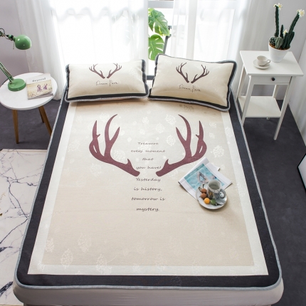 91家纺网 家纺一手货源 找家纺 （总）2022大版冰丝席卡通凉席宅部落