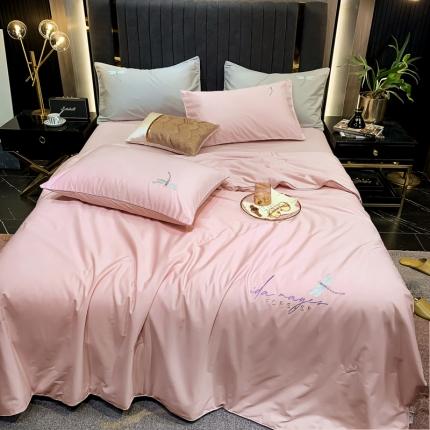 91家纺网 家纺一手货源 找家纺 （总）头等舱2022全棉A类大豆抗菌防螨夏被四件套蜻蜓