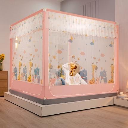 91家纺网 家纺一手货源 找家纺 （总）梦尔佳蚊帐 2021新款印花坐床式蚊帐-827