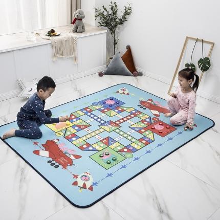 91家纺网 家纺一手货源 找家纺 网客 2024新款冰丝地垫飞行棋