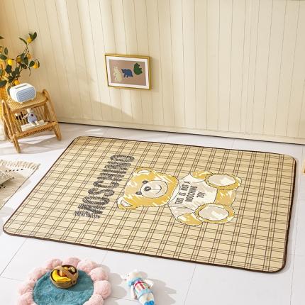 网客 2024新款冰丝地垫华夫熊