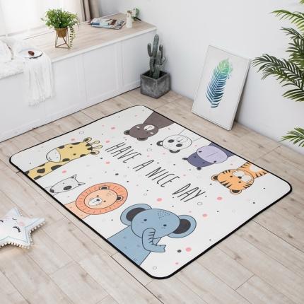 网客 2024新款冰丝地垫快乐家族