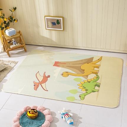 91家纺网 家纺一手货源 找家纺 网客 2024新款冰丝地垫侏罗纪