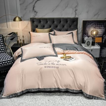 91家纺网 家纺一手货源 找家纺 (总)博纳 2021新双面水洗真丝刺绣四件套-繁华