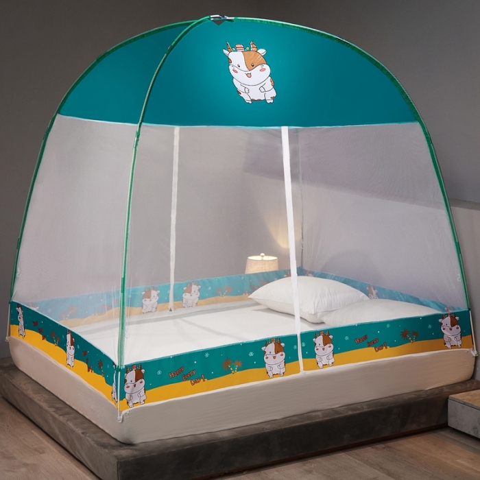 91家纺网 家纺一手货源 找家纺 爱洛家纺 2021新款防尘蚊帐 幸运牛牛