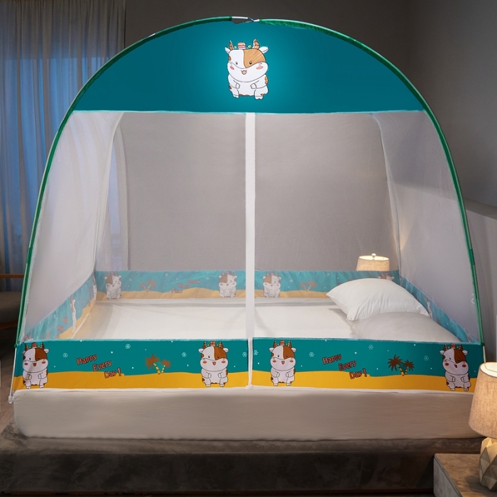 91家纺网 家纺一手货源 找家纺 爱洛家纺 2021新款防尘蚊帐 幸运牛牛