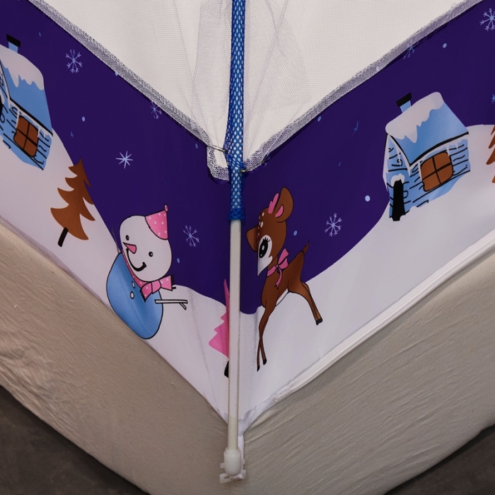 91家纺网 家纺一手货源 找家纺 爱洛家纺 2021新款防尘蚊帐 梅花鹿