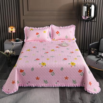 91家纺网 家纺一手货源 找家纺 冬然家纺 2021新款纯棉床盖 春之语