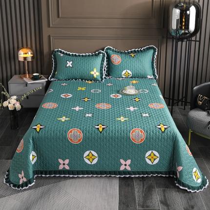 91家纺网 家纺一手货源 找家纺 冬然家纺 2021新款纯棉床盖 伊甸园