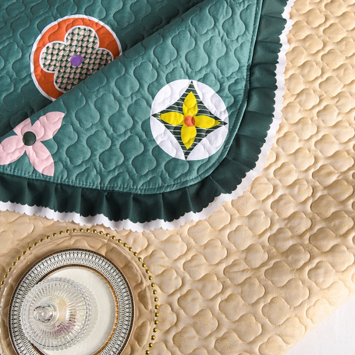 91家纺网 家纺一手货源 找家纺 冬然家纺 2021新款纯棉床盖 伊甸园