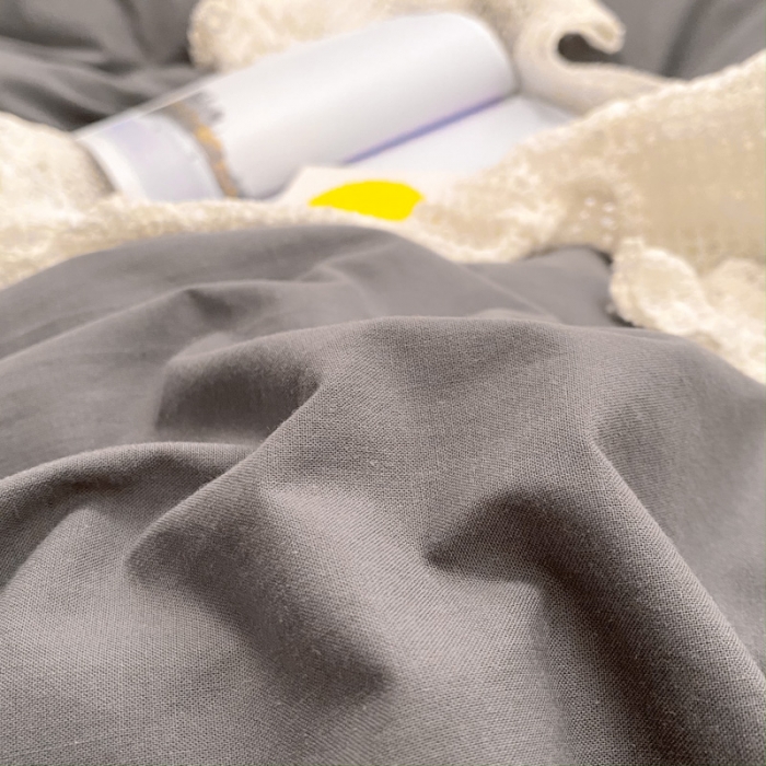 91家纺网 家纺一手货源 找家纺 蓝巢2021新款全棉水洗棉混搭款四件套实拍图 混搭-深灰浅灰