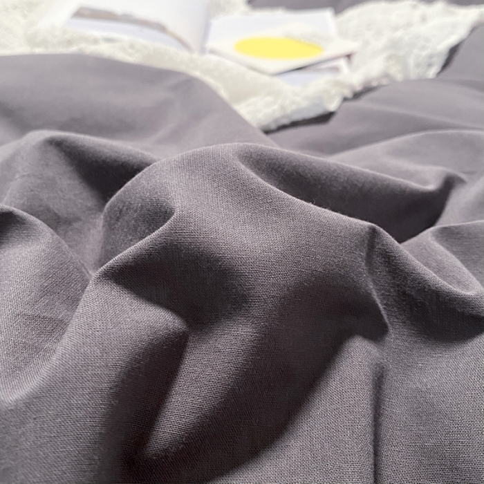 91家纺网 家纺一手货源 找家纺 蓝巢2021新款全棉水洗棉混搭款单被套实拍图 混搭-素深灰