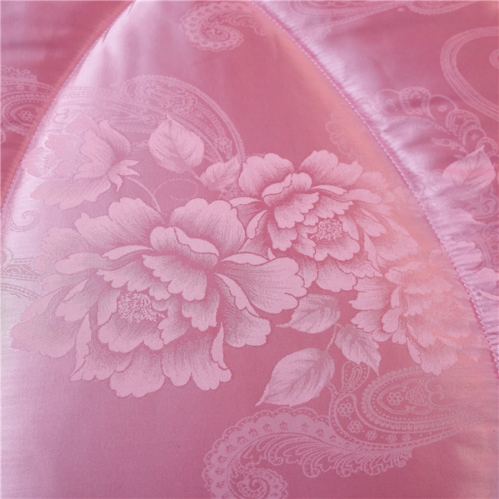 91家纺网 家纺一手货源 找家纺 鑫发 2020新款牡丹花被夏凉被春秋冬被子礼品被芯粉色