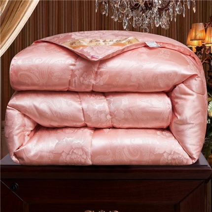 鑫发 2020新款牡丹花被夏凉被春秋冬被子礼品被芯玉色