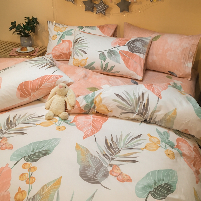 91家纺网 家纺一手货源 找家纺 琪格格 2022新款全棉单品被套 梦田