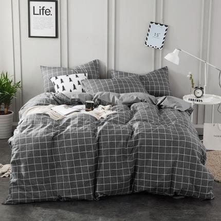 91家纺网 家纺一手货源 找家纺 琪格格 2022新款全棉单品被套 格调黑