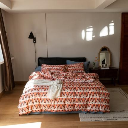 91家纺网 家纺一手货源 找家纺 （总）时光里 2021新款全棉复古轻奢系列四件套